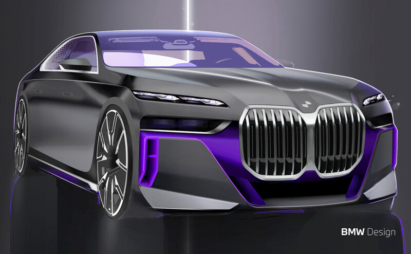 Bmw Serie Ammiraglia Imponente Auto Design