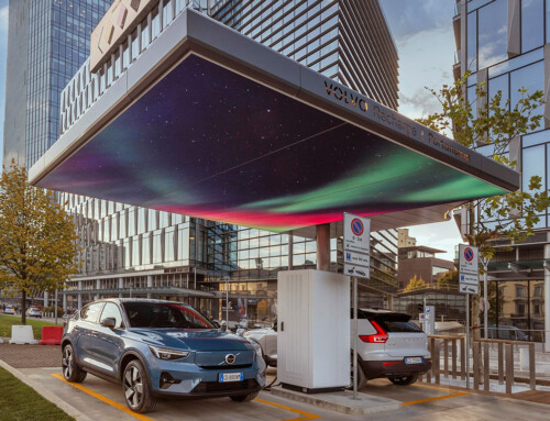 VOLVO, A NEW CHARGING STATION IN MILAN DESIGNED BY LAND