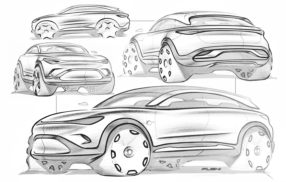 Outline Side View Drawing Suv Car Stock Vector (Royalty Free) 1623775270 |  Shutterstock